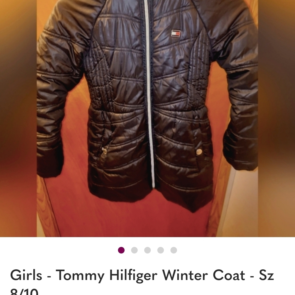 Tommy Hilfiger Quilted Black Coat
